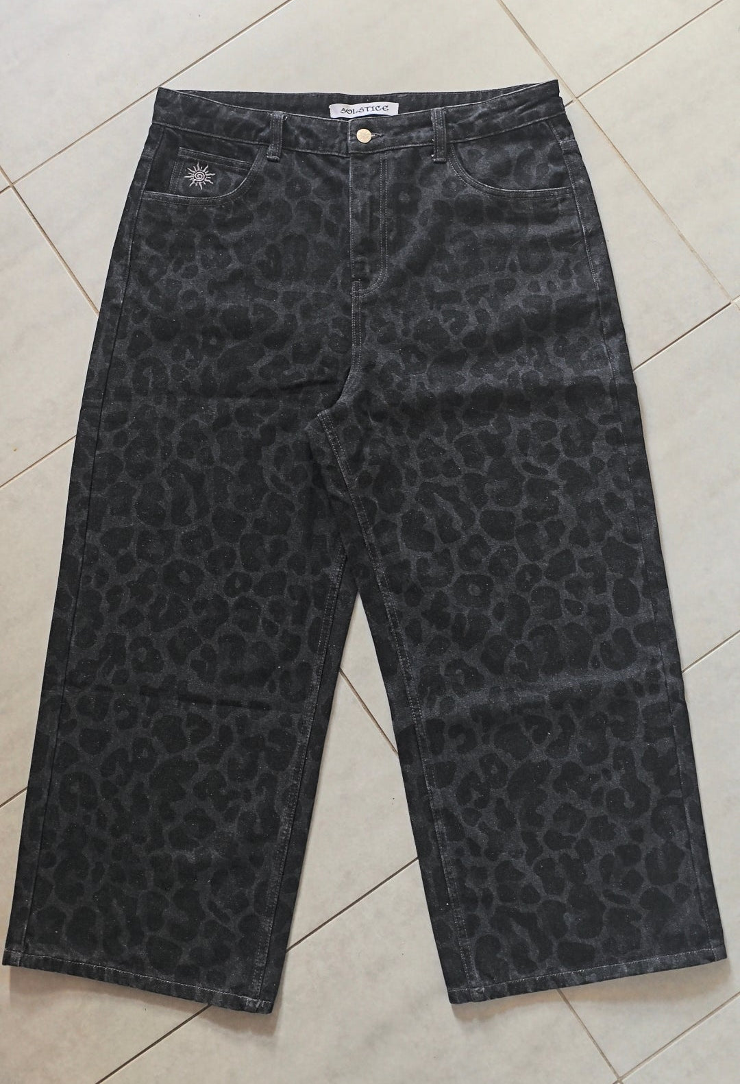 Leopard jeans